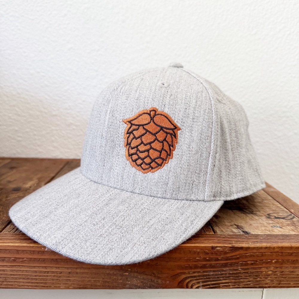 Double Mountain Brewery Hops Logo Fitted Hat Wool Blend NEW Stylish